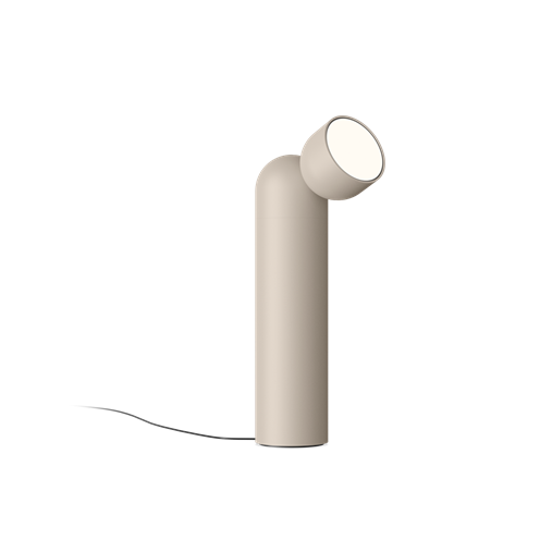 Vibia+Plusminus Solo LED 4,2W 374lm 2700K CRI>90, hämardatav Push dim, põrandavalgusti, siidhall